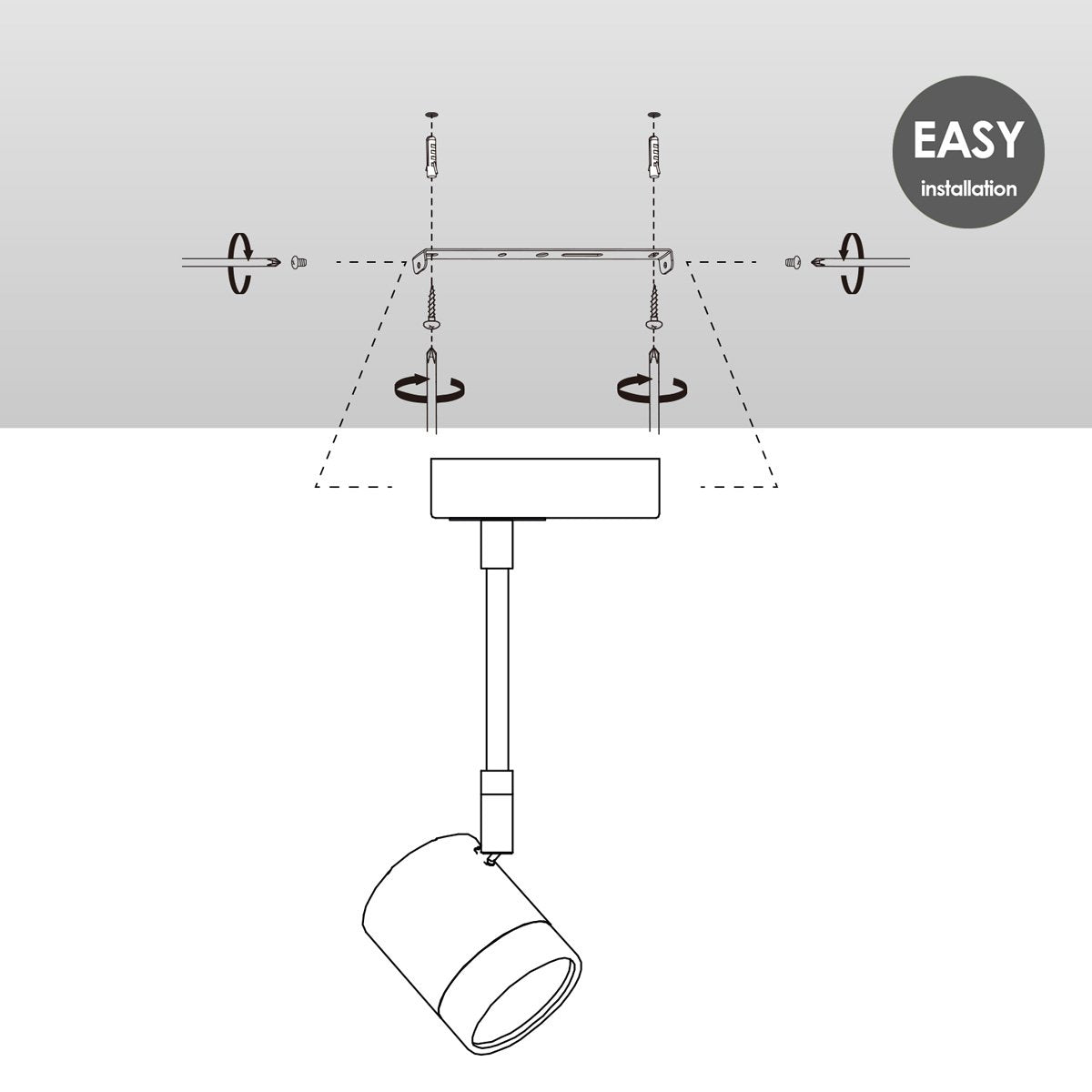 Novara Plafondlamp - Wit