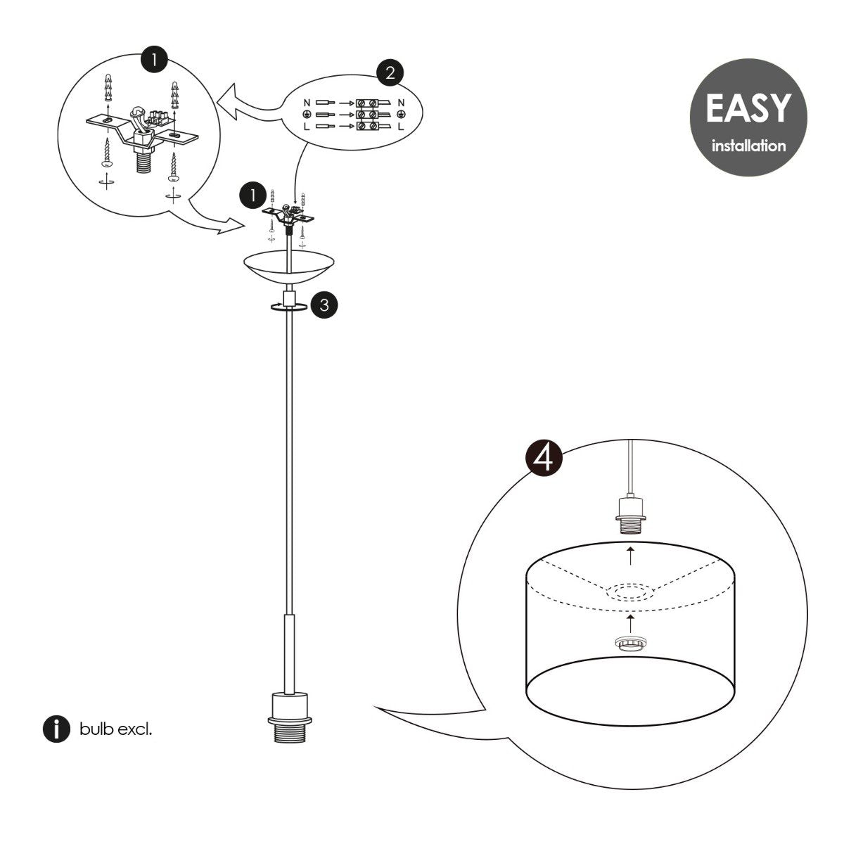 Farnox Hanglamp - Taupe