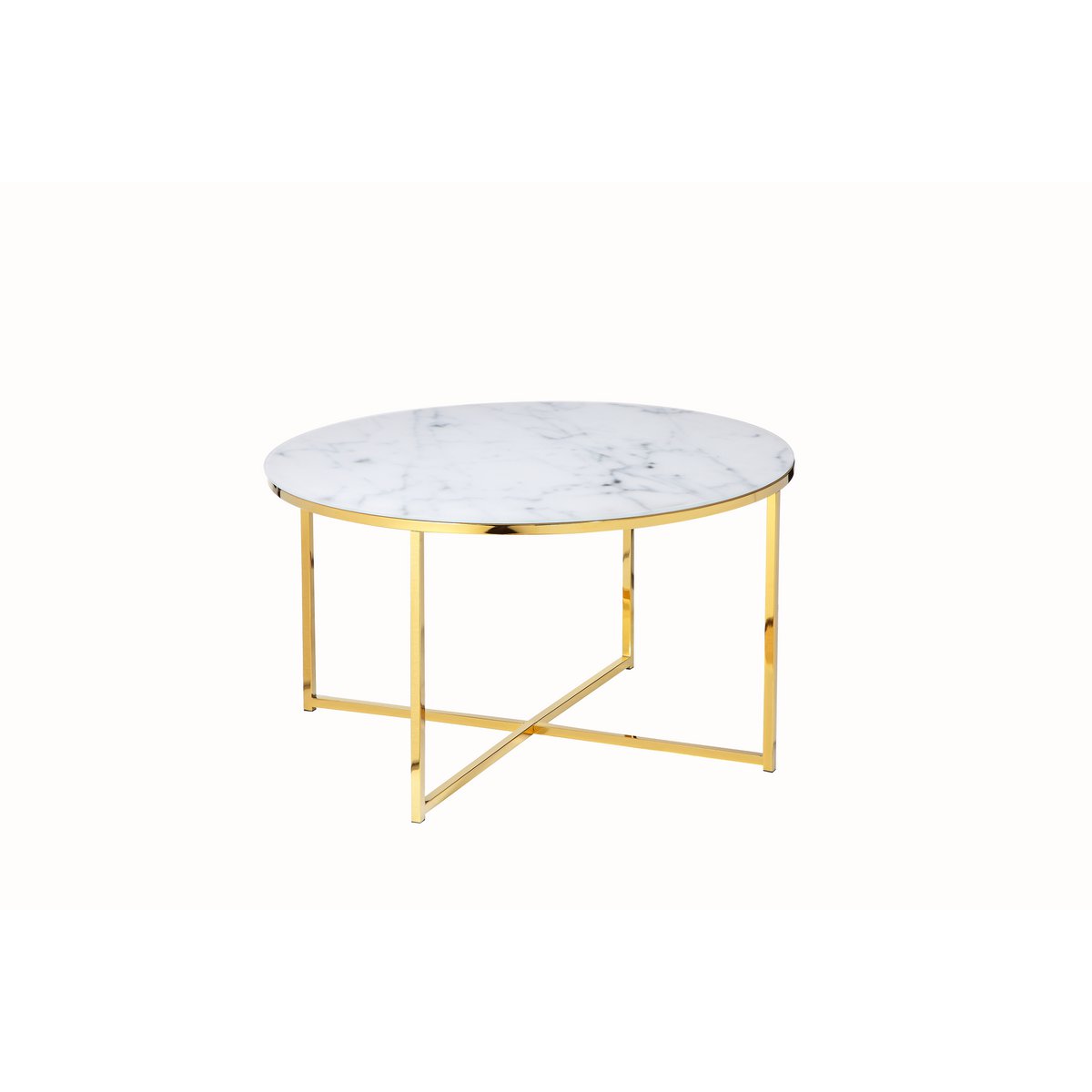 Baxton Salontafel - Wit/Goud