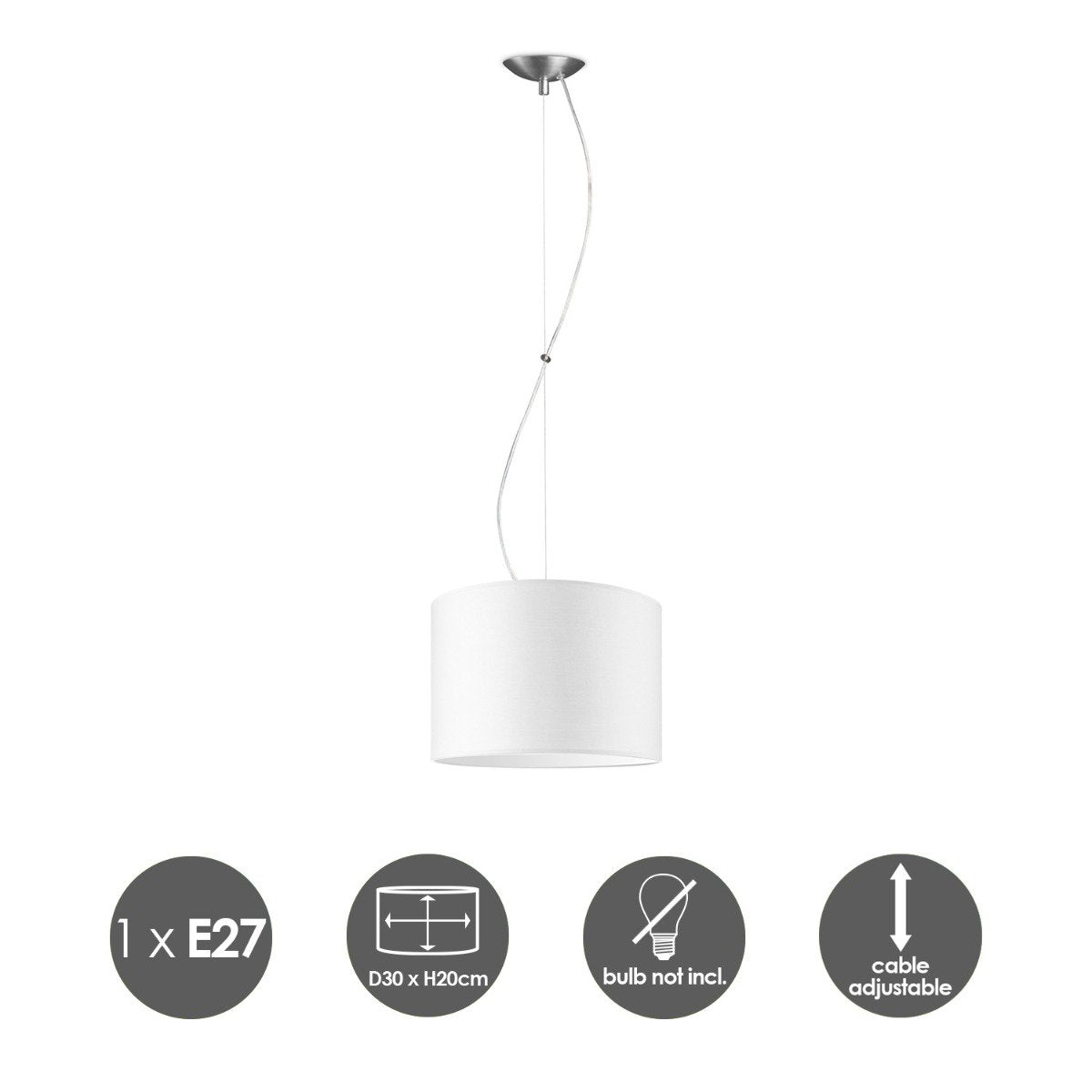 Ixar Hanglamp - Wit