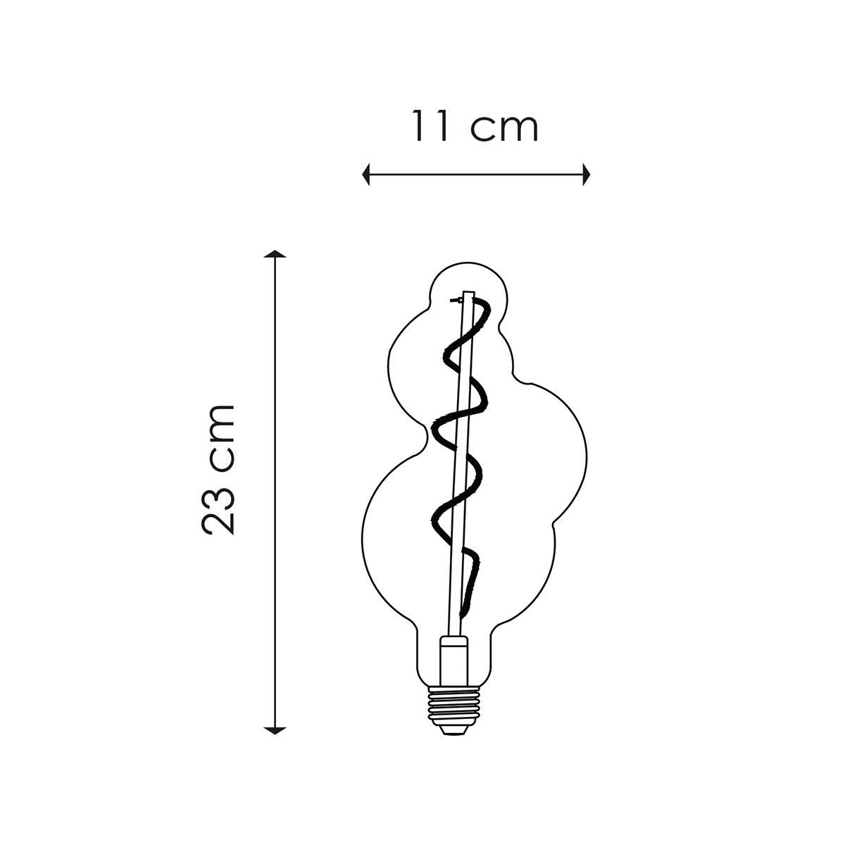 Venia Dimbare Led Bubbel Spiraal E27 - Amber