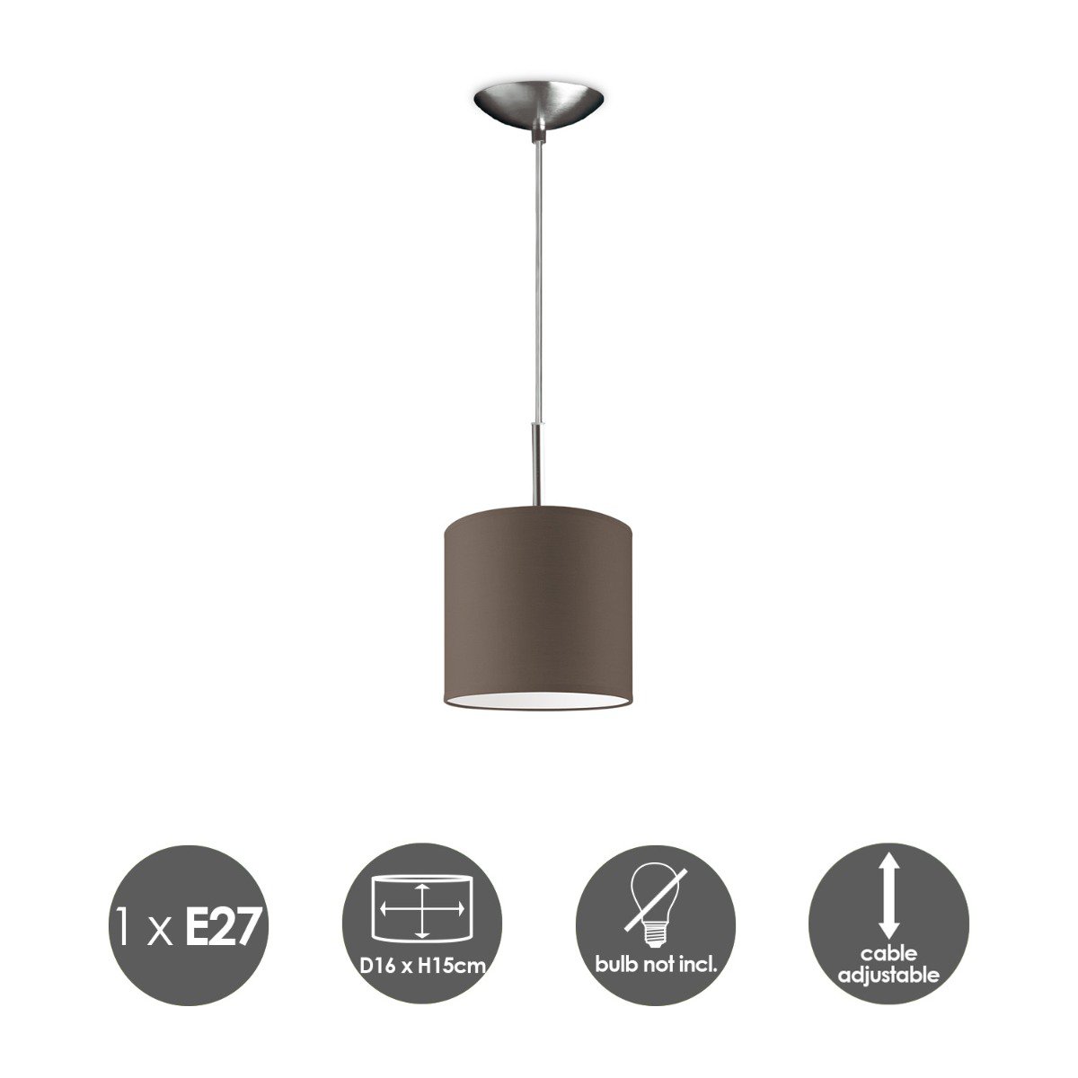 Lorven Hanglamp Taupe