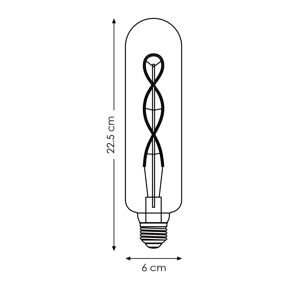 Ziltan Dimbare Led Tube Spiraal E27 - Amber