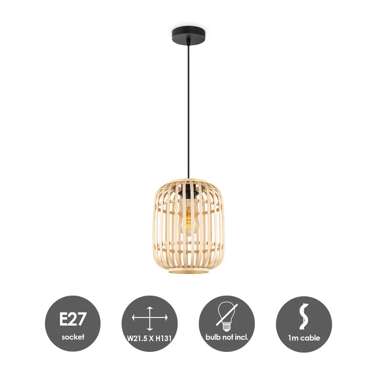 Cynara Hanglamp Bamboe - Beige Home Sweet Home