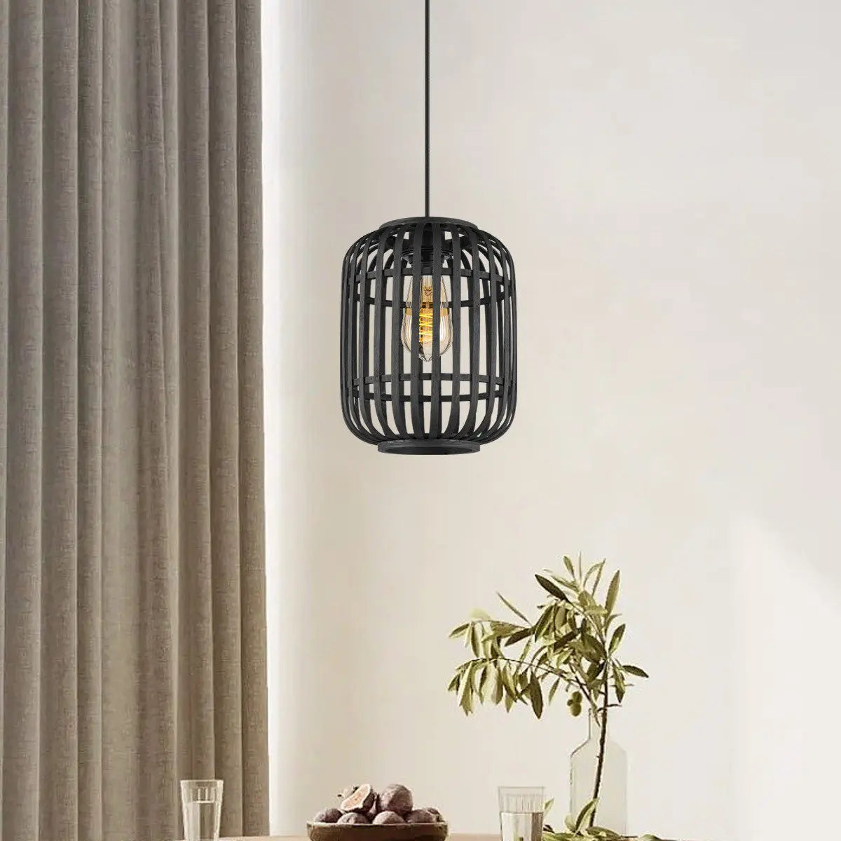 Cynara Hanglamp Bamboe - Zwart Home Sweet Home