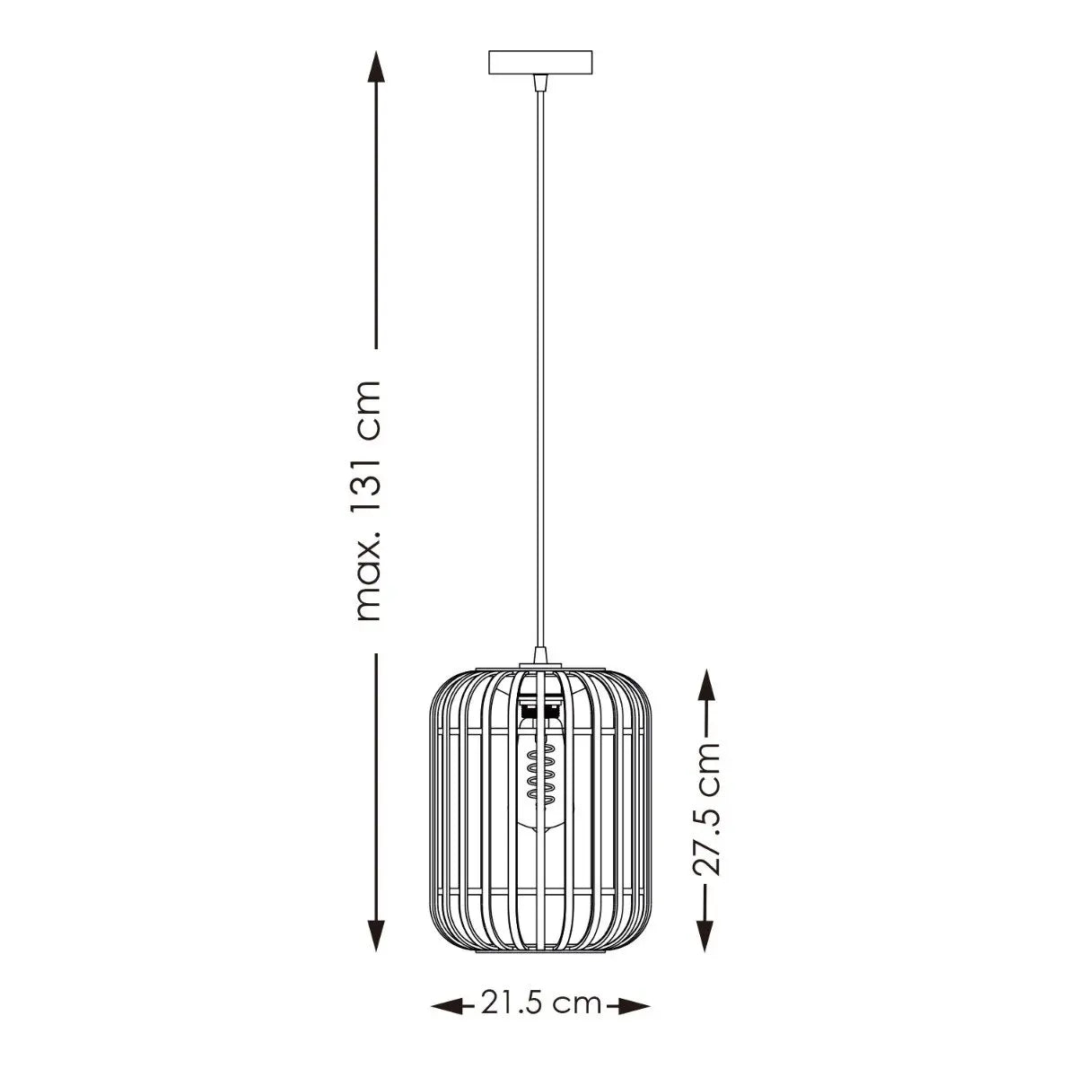 Cynara Hanglamp Bamboe - Zwart Home Sweet Home