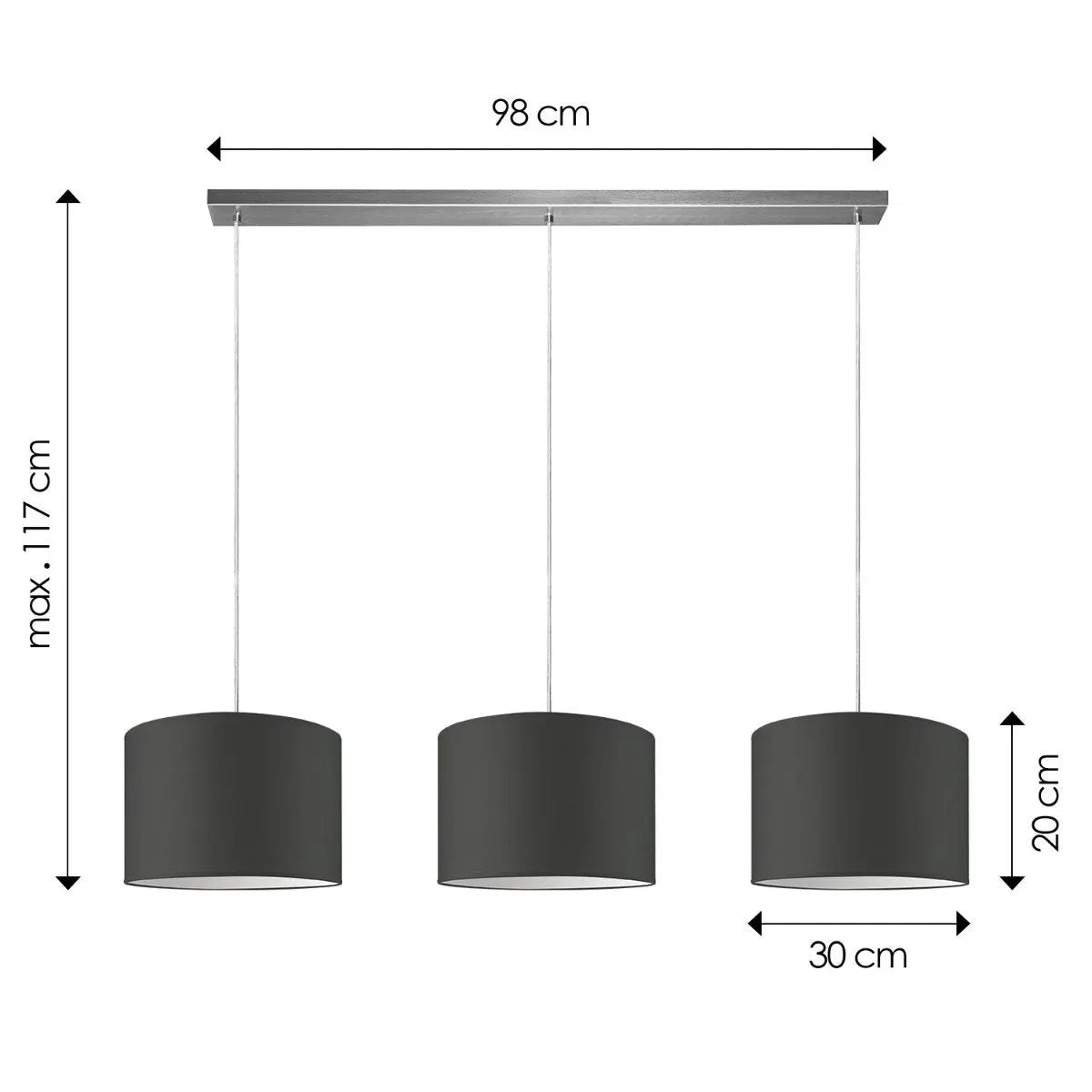 Elyon Hanglamp - Antraciet Home Sweet Home