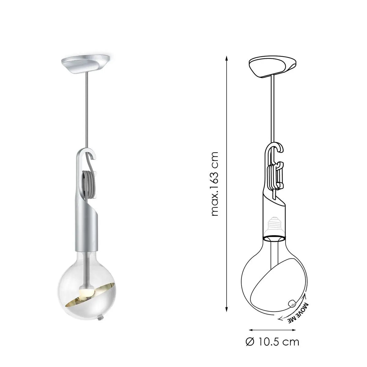 Fera Hanglamp - Grijs Home Sweet Home