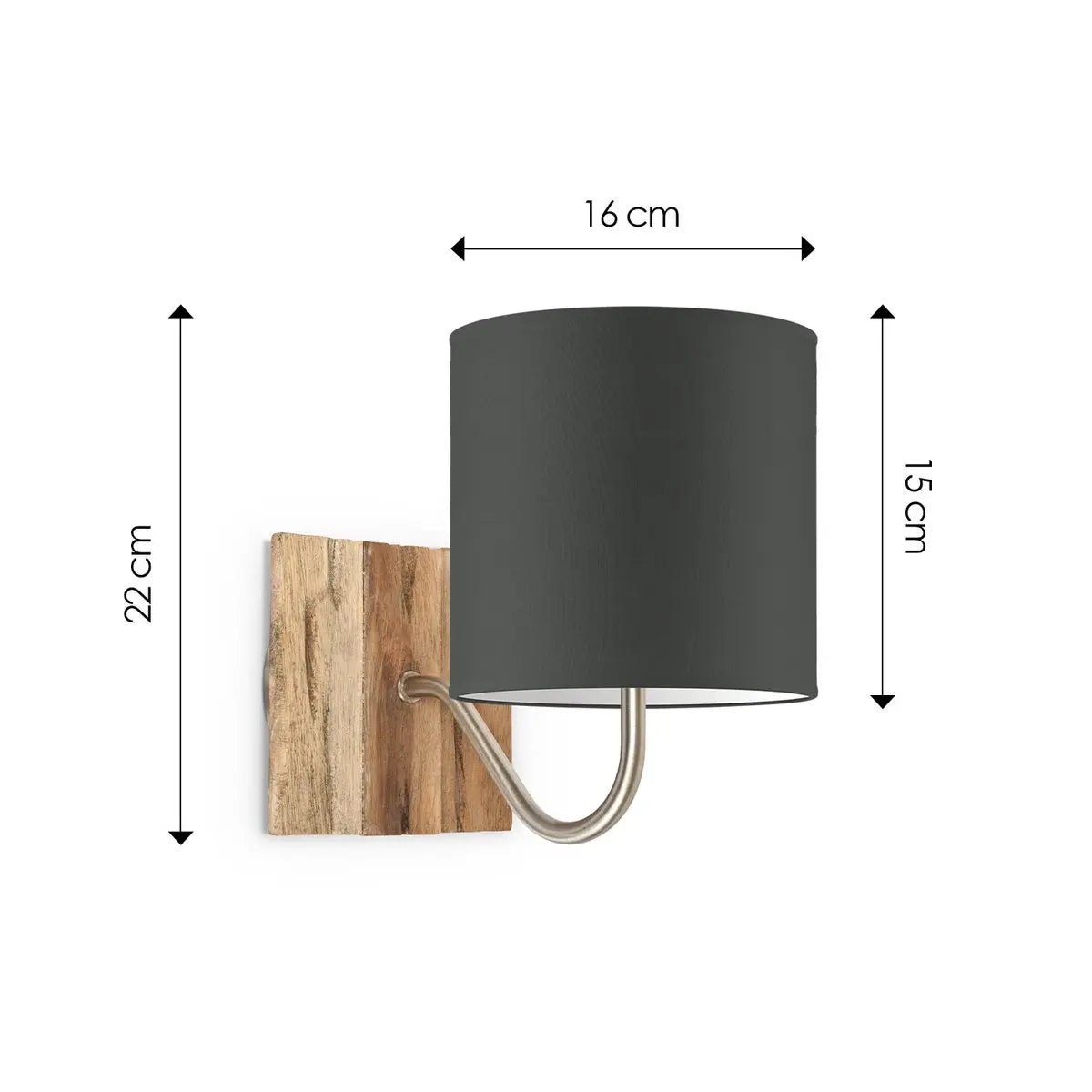 Jelio Wandlamp - Antraciet Home Sweet Home