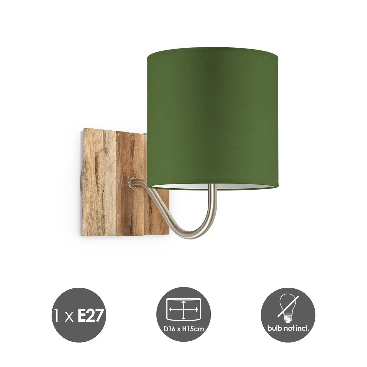 Jelio Wandlamp - Groen Home Sweet Home