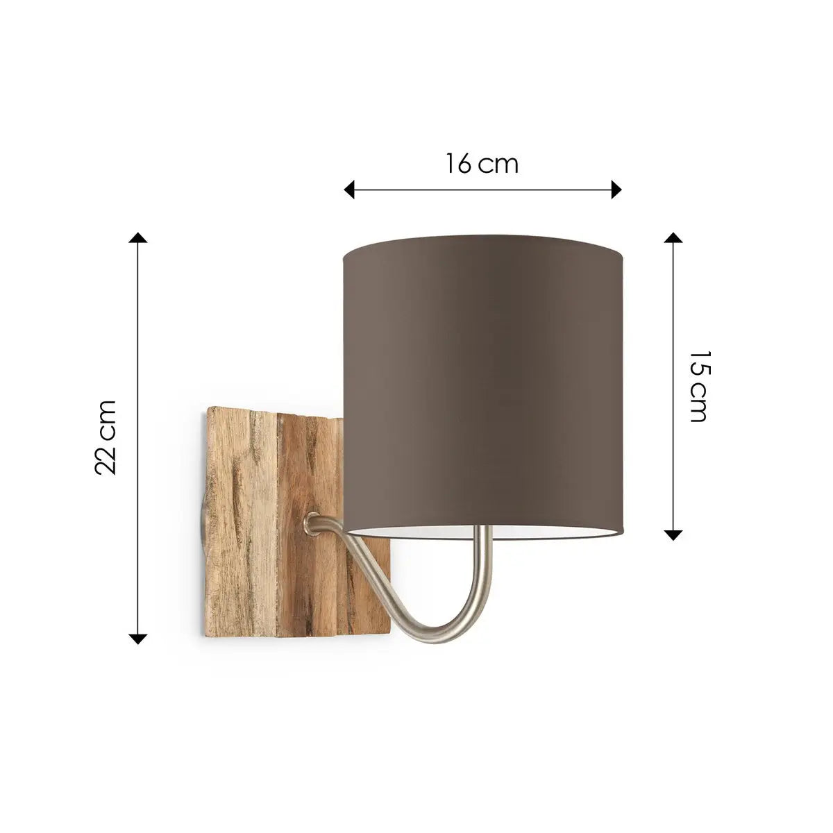 Jelio Wandlamp - Taupe Home Sweet Home