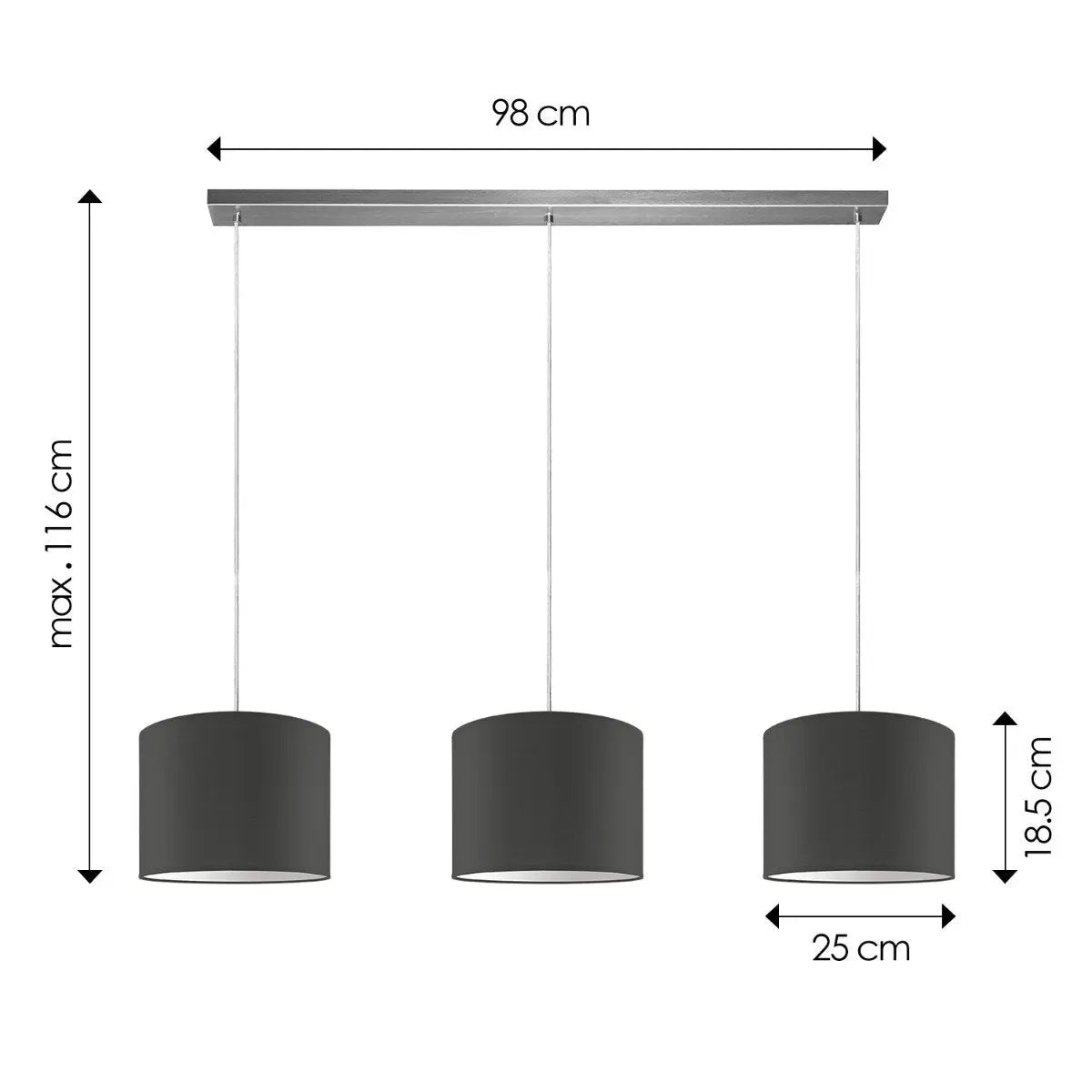 Kavor Hanglamp - Antraciet Home Sweet Home