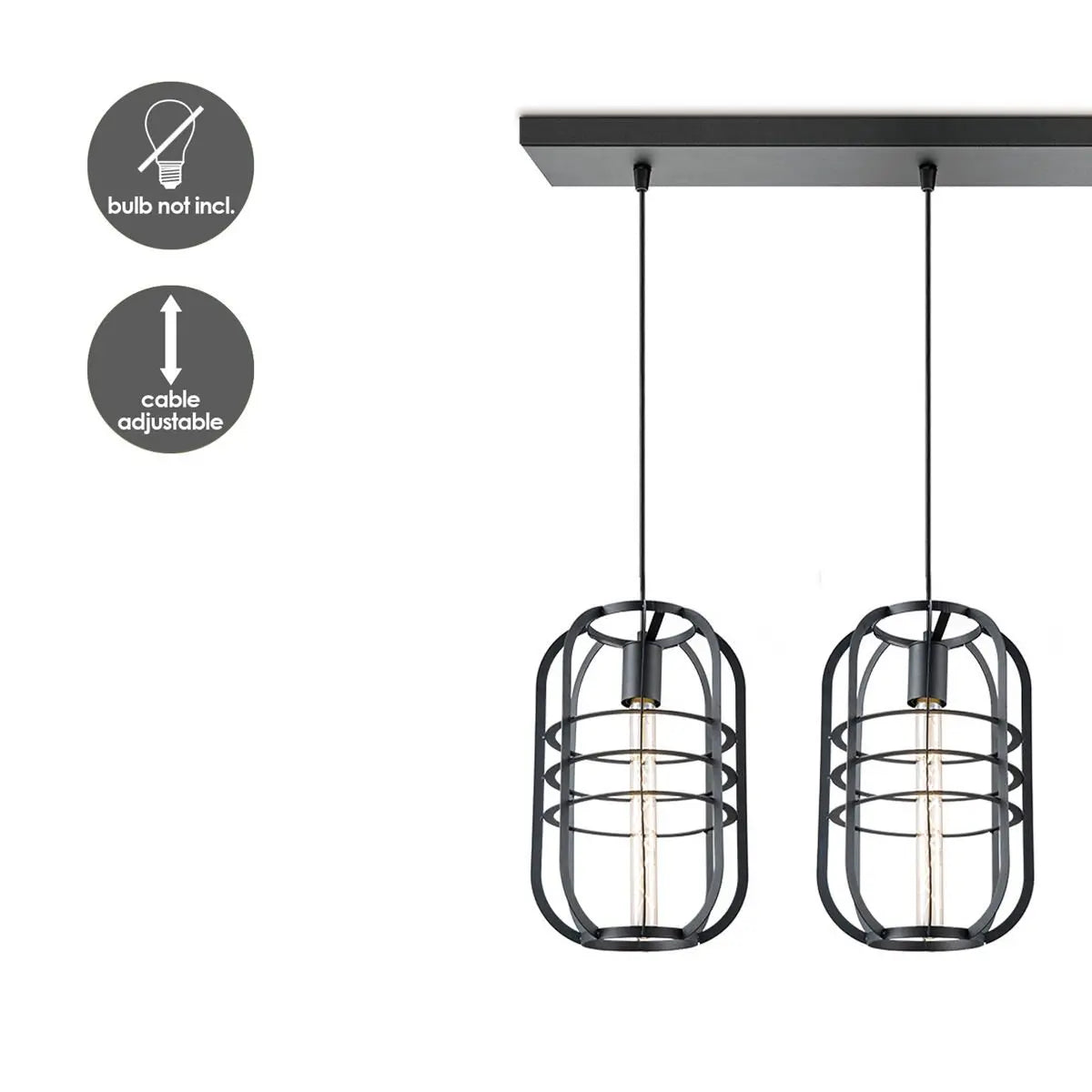 Korela Hanglamp 3 Lichts - Lang Home Sweet Home