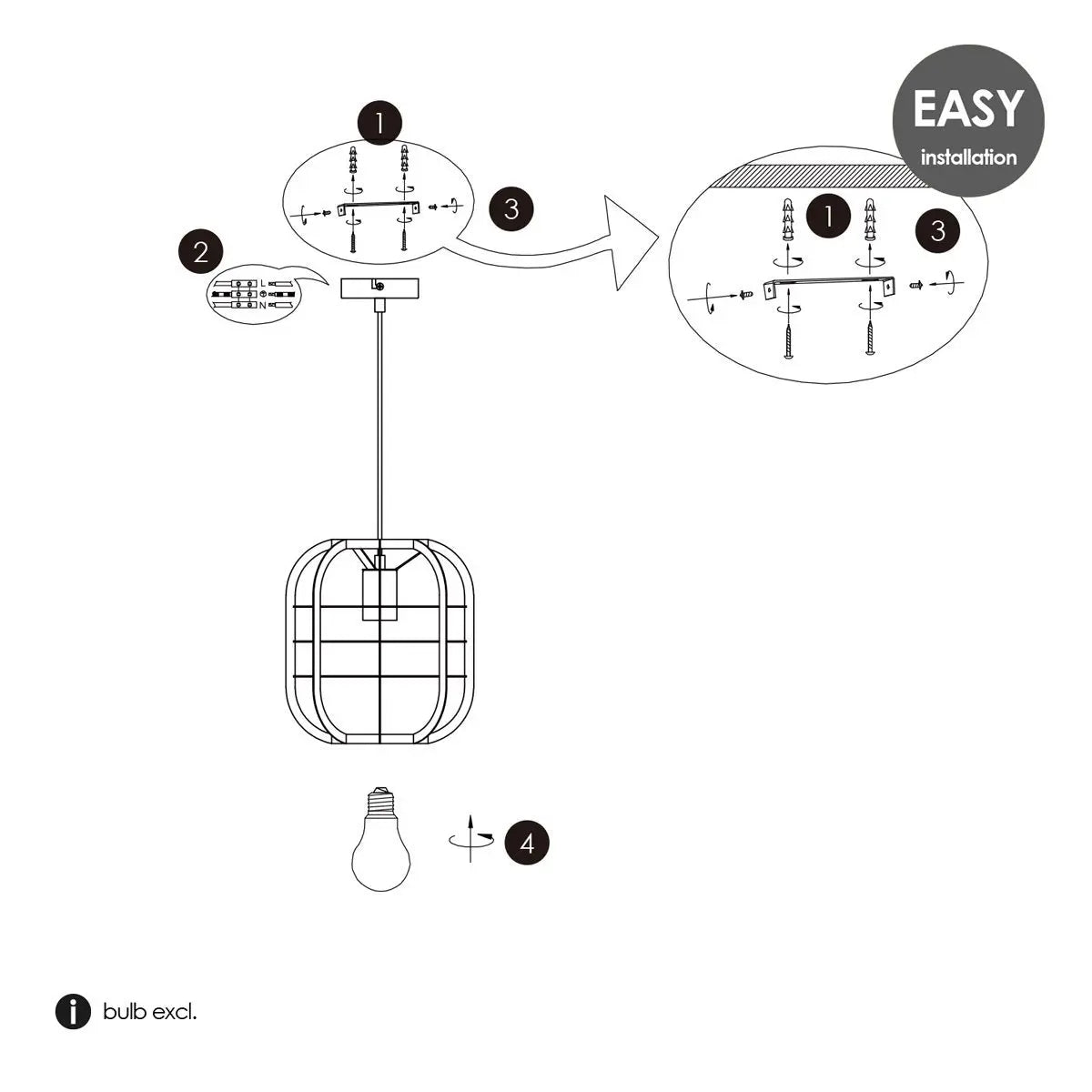 Korela Hanglamp - Kort Home Sweet Home