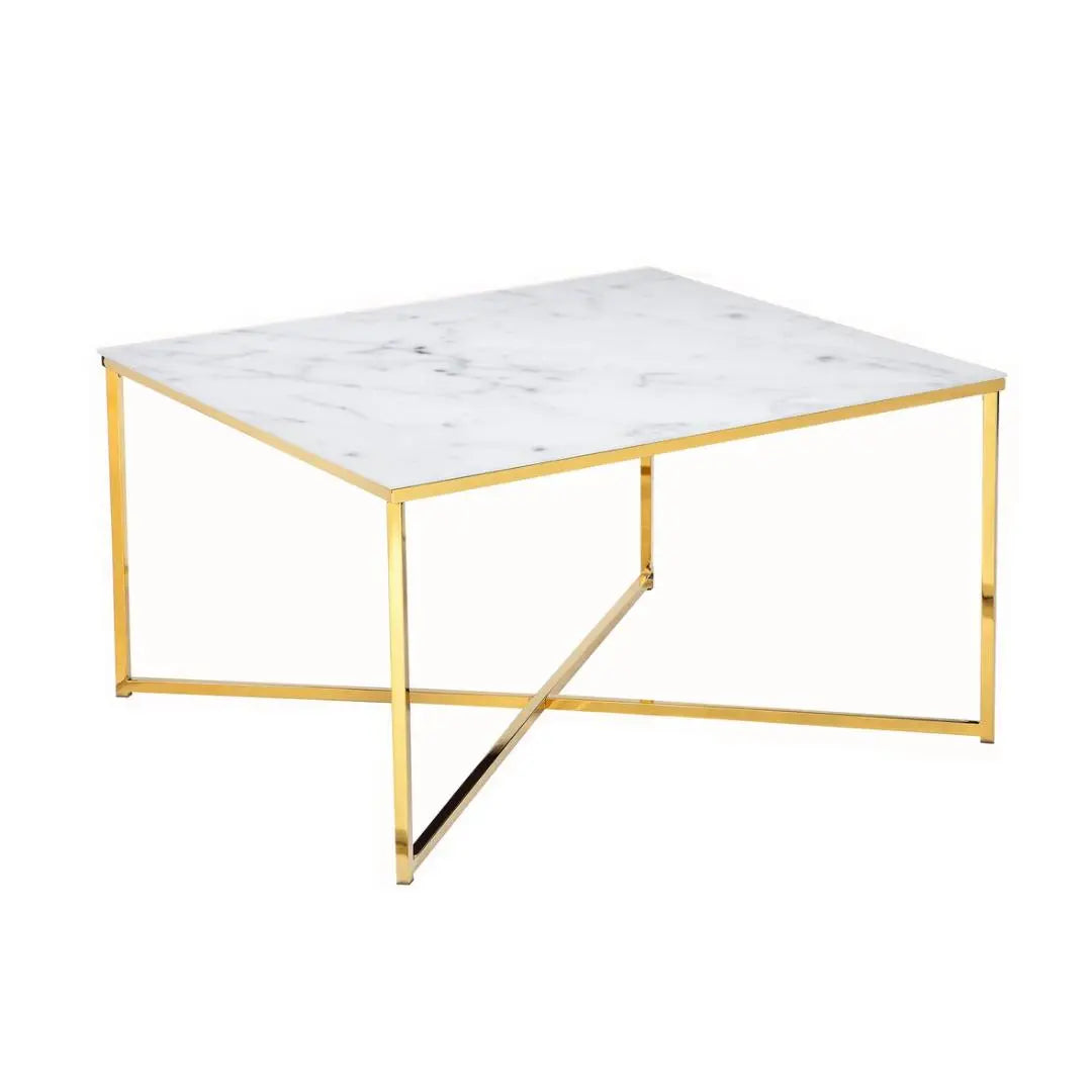 Lanny Salontafel - Wit en Goud SalesFever