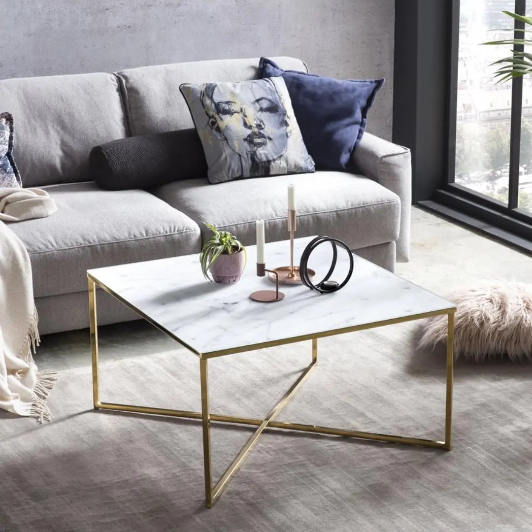 Lanny Salontafel - Wit en Goud SalesFever