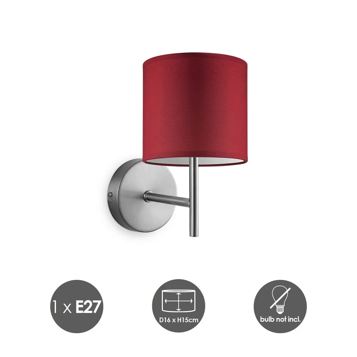 Lixora Wandlamp - Rood Home Sweet Home