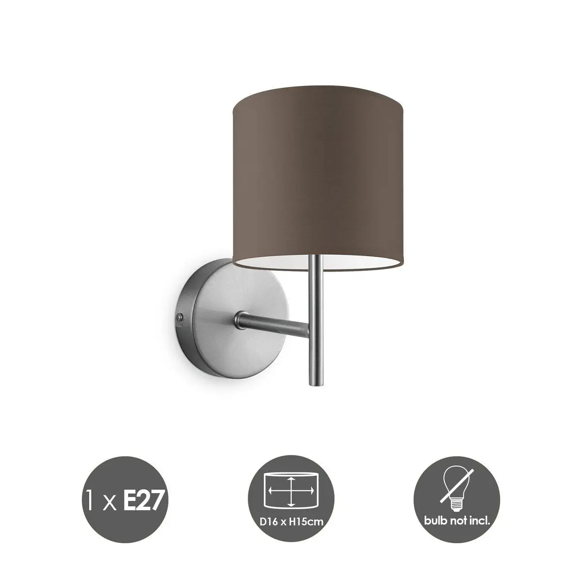 Lixora Wandlamp - Taupe Home Sweet Home