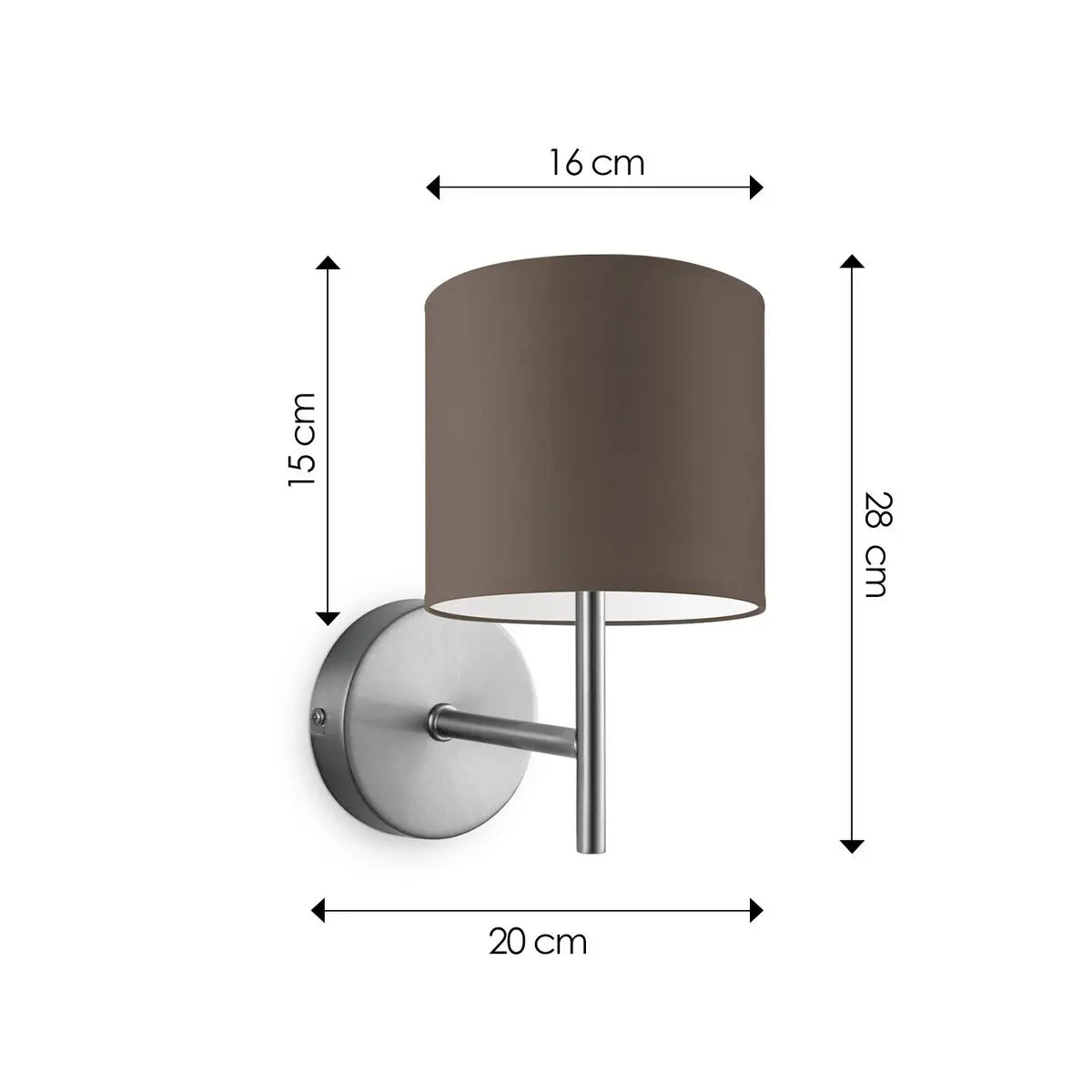 Lixora Wandlamp - Taupe Home Sweet Home