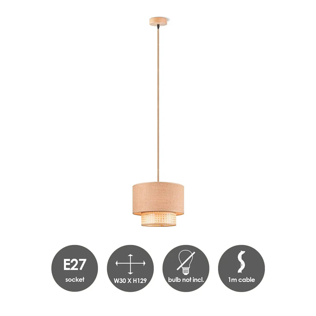 Lorix Hanglamp - Beige Home Sweet Home