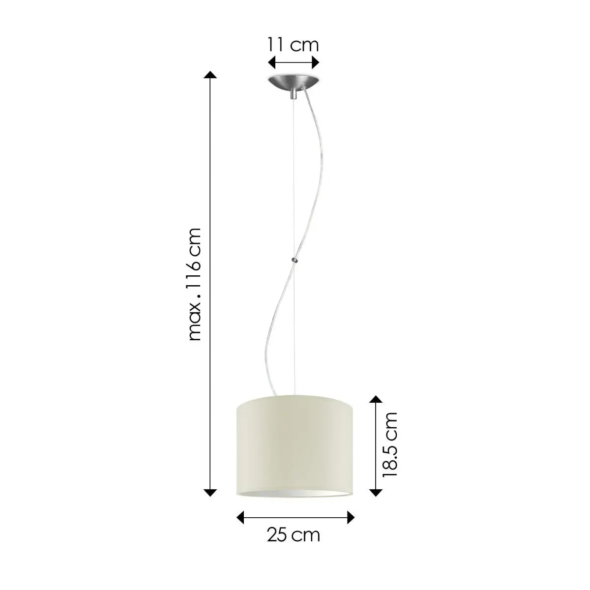 Lysia Hanglamp 25 cm - Warm Wit Home Sweet Home