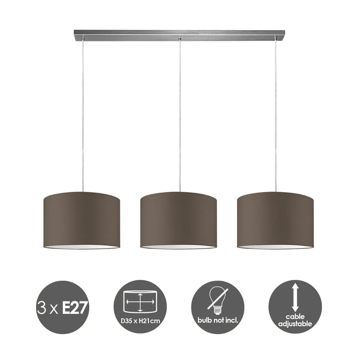 Marnor Hanglamp - Taupe Home Sweet Home