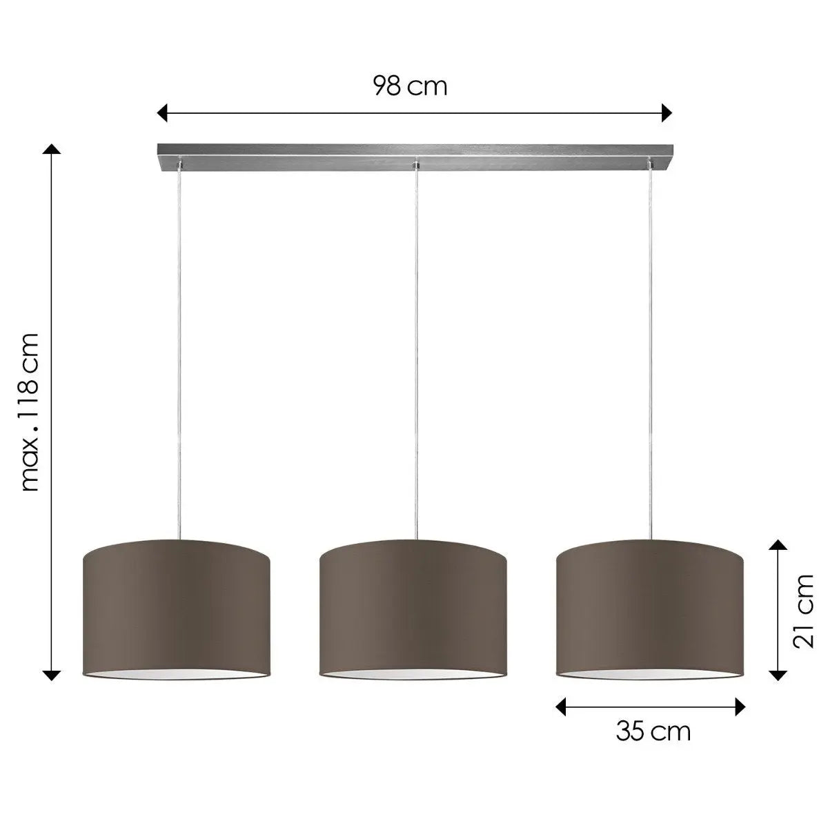 Marnor Hanglamp - Taupe Home Sweet Home