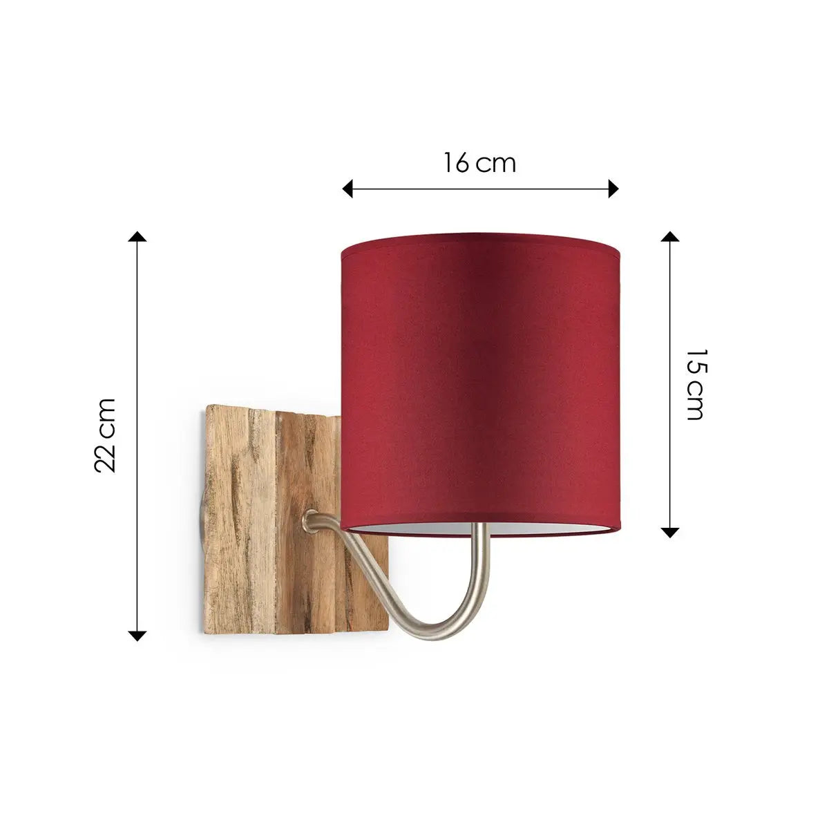 Mavia Wandlamp - Rood Home Sweet Home