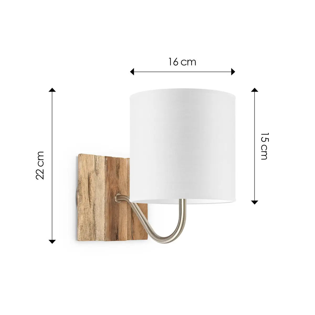 Mavia Wandlamp - Wit Home Sweet Home