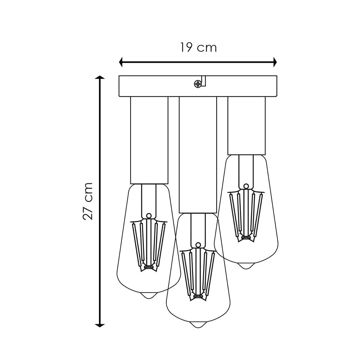 Merix Plafondlamp - Zwart Home Sweet Home