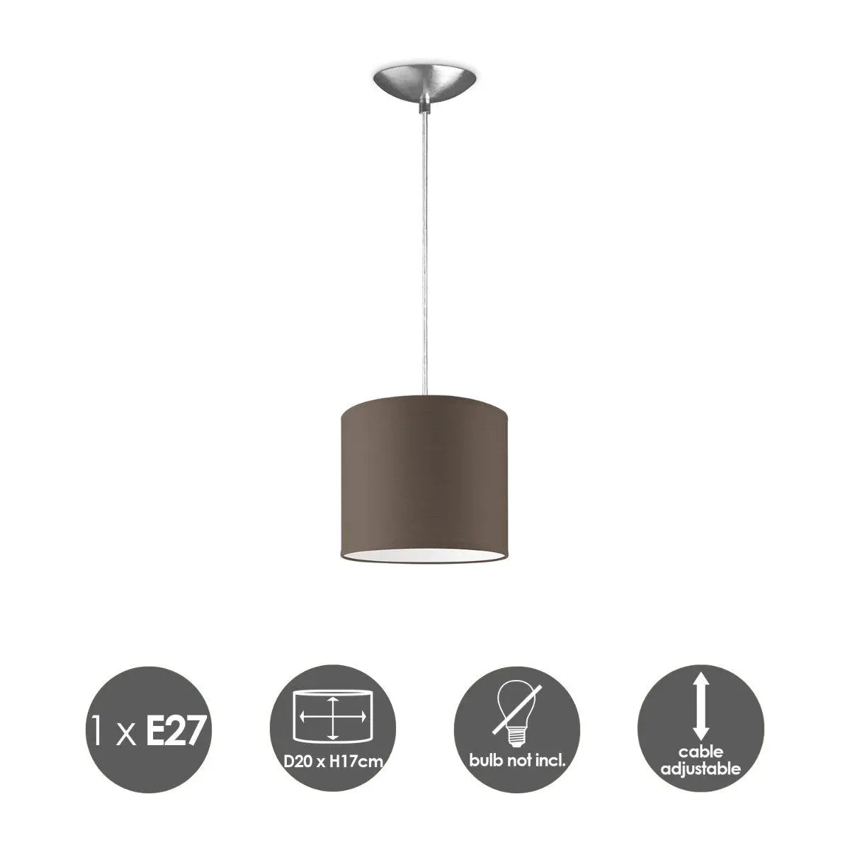 Nelvin Hanglamp - Taupe Home Sweet Home