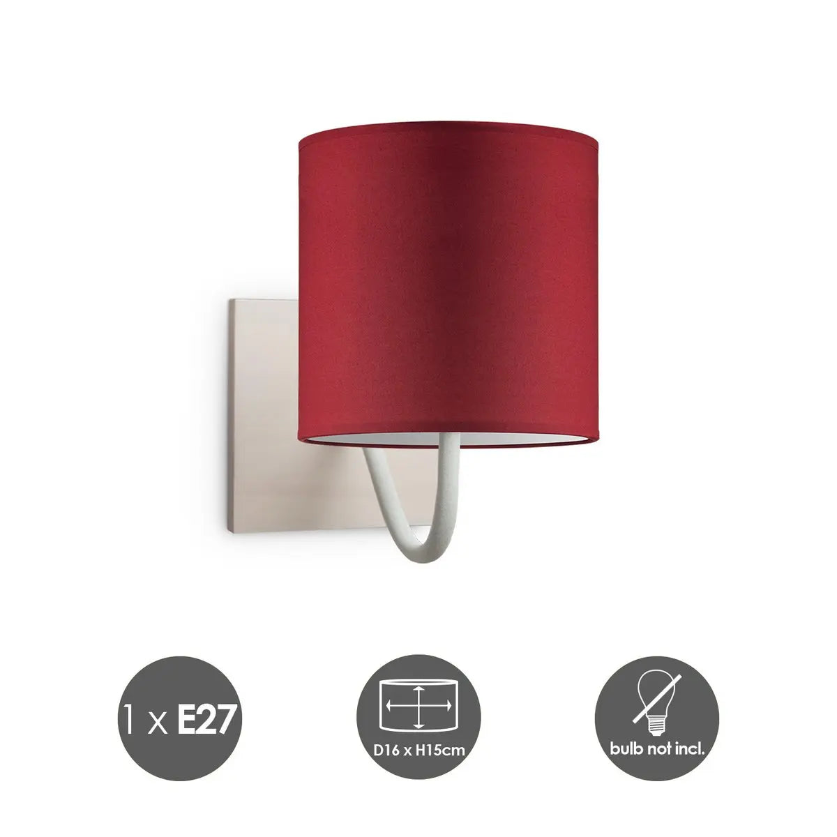 Norva Wandlamp - Rood Home Sweet Home