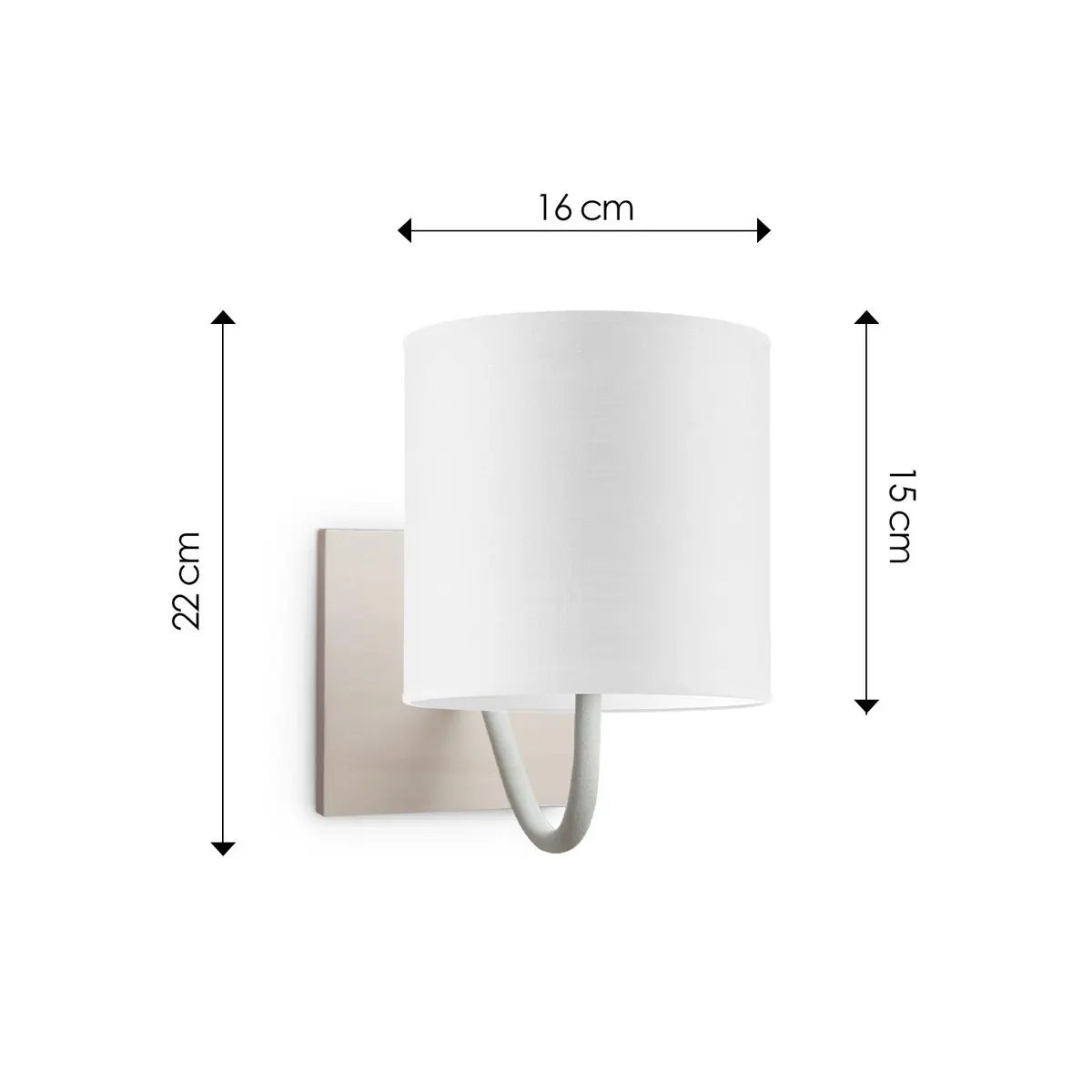 Norva Wandlamp - Wit Home Sweet Home