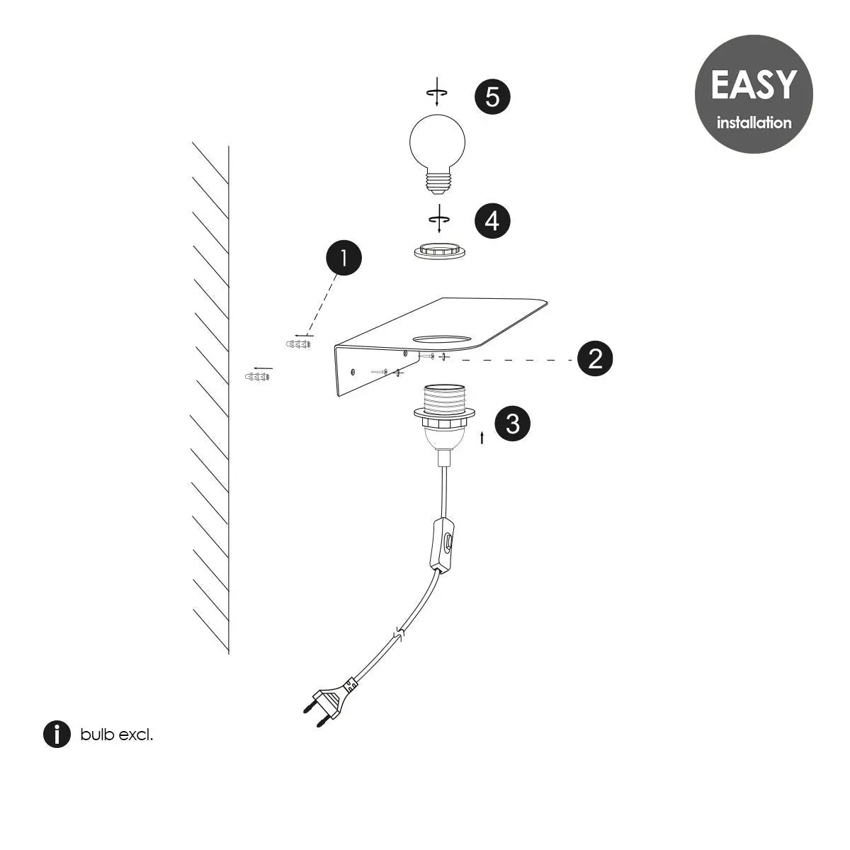 Orava Wandlamp Home Sweet Home