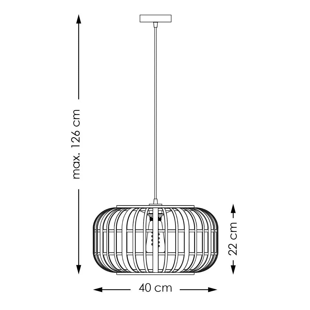 Ovira Hanglamp Bamboe - Beige Home Sweet Home