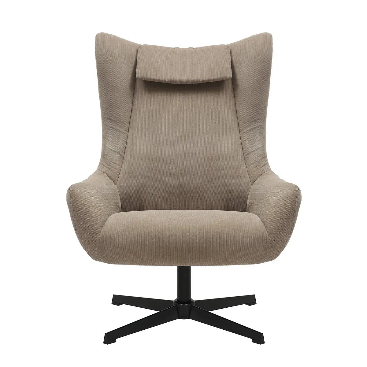 Quilo Fauteuil en Kruk Corduroy-look - Bruin SalesFever