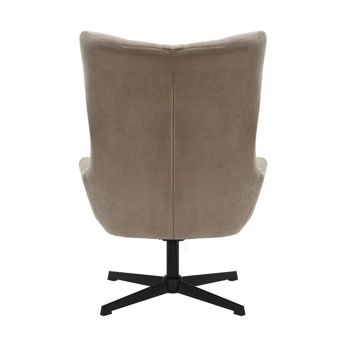 Quilo Fauteuil en Kruk Corduroy-look - Bruin SalesFever