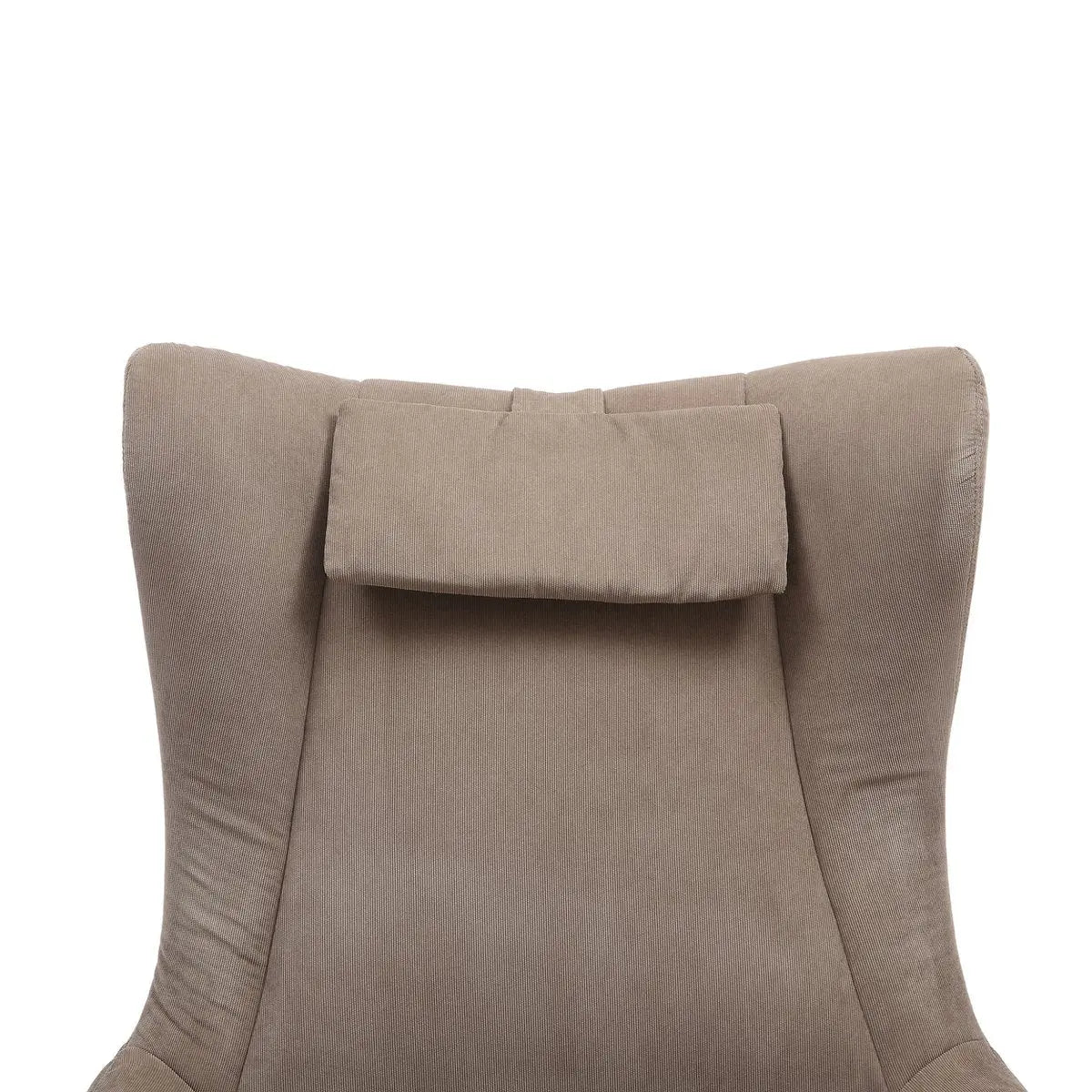 Quilo Fauteuil en Kruk Corduroy-look - Bruin SalesFever