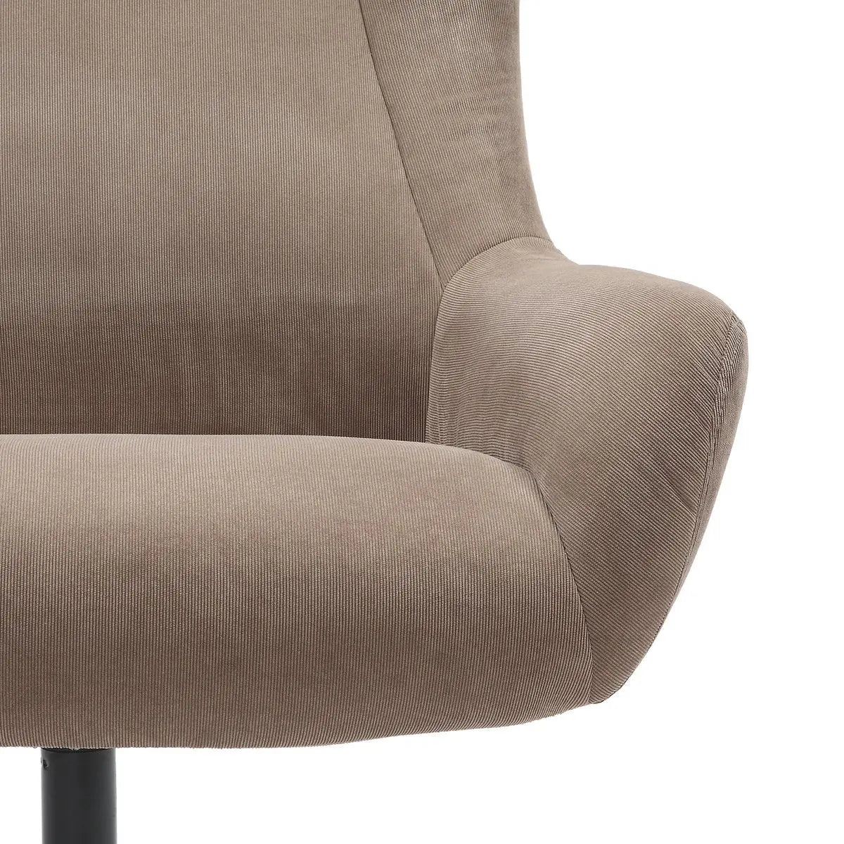 Quilo Fauteuil en Kruk Corduroy-look - Bruin SalesFever