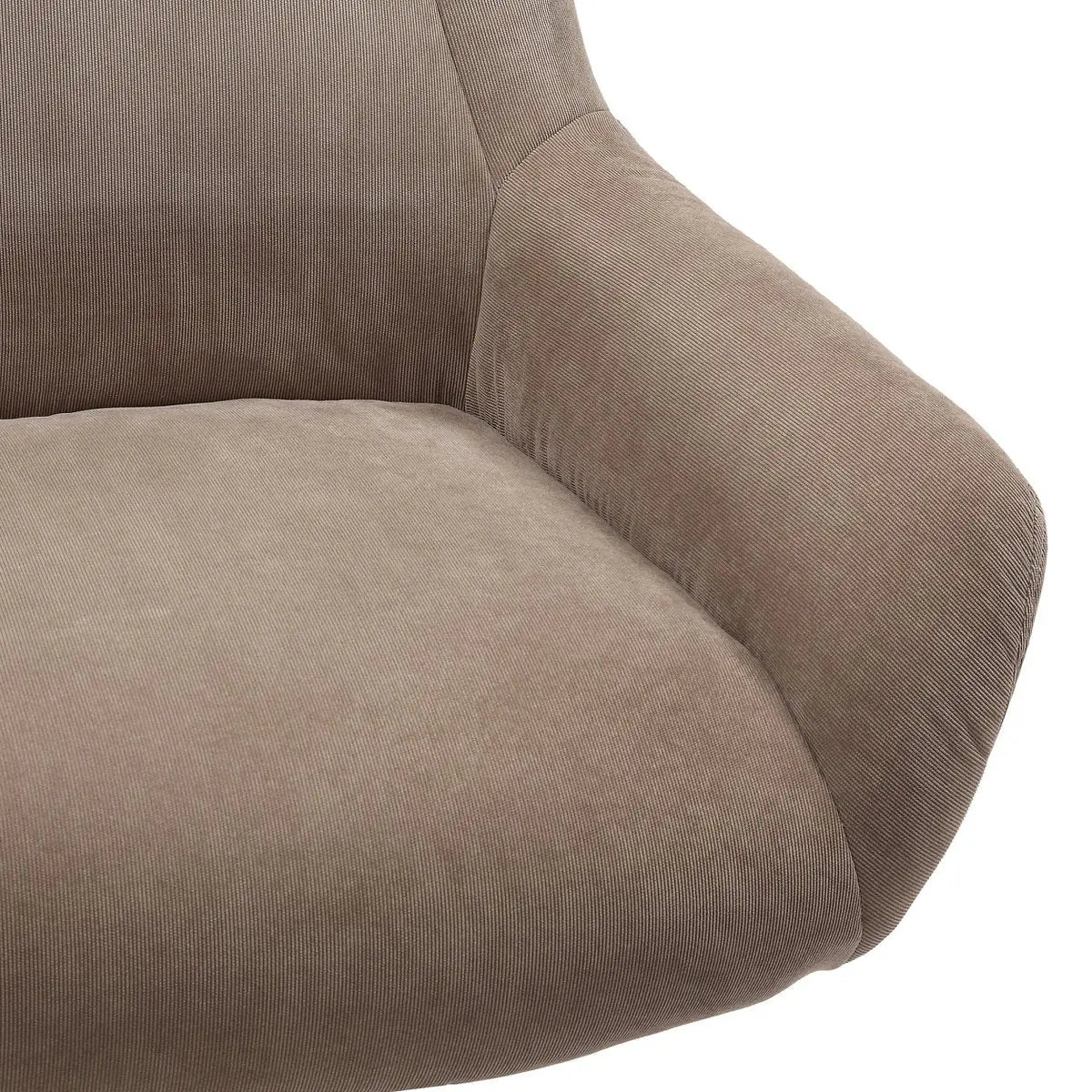 Quilo Fauteuil en Kruk Corduroy-look - Bruin SalesFever