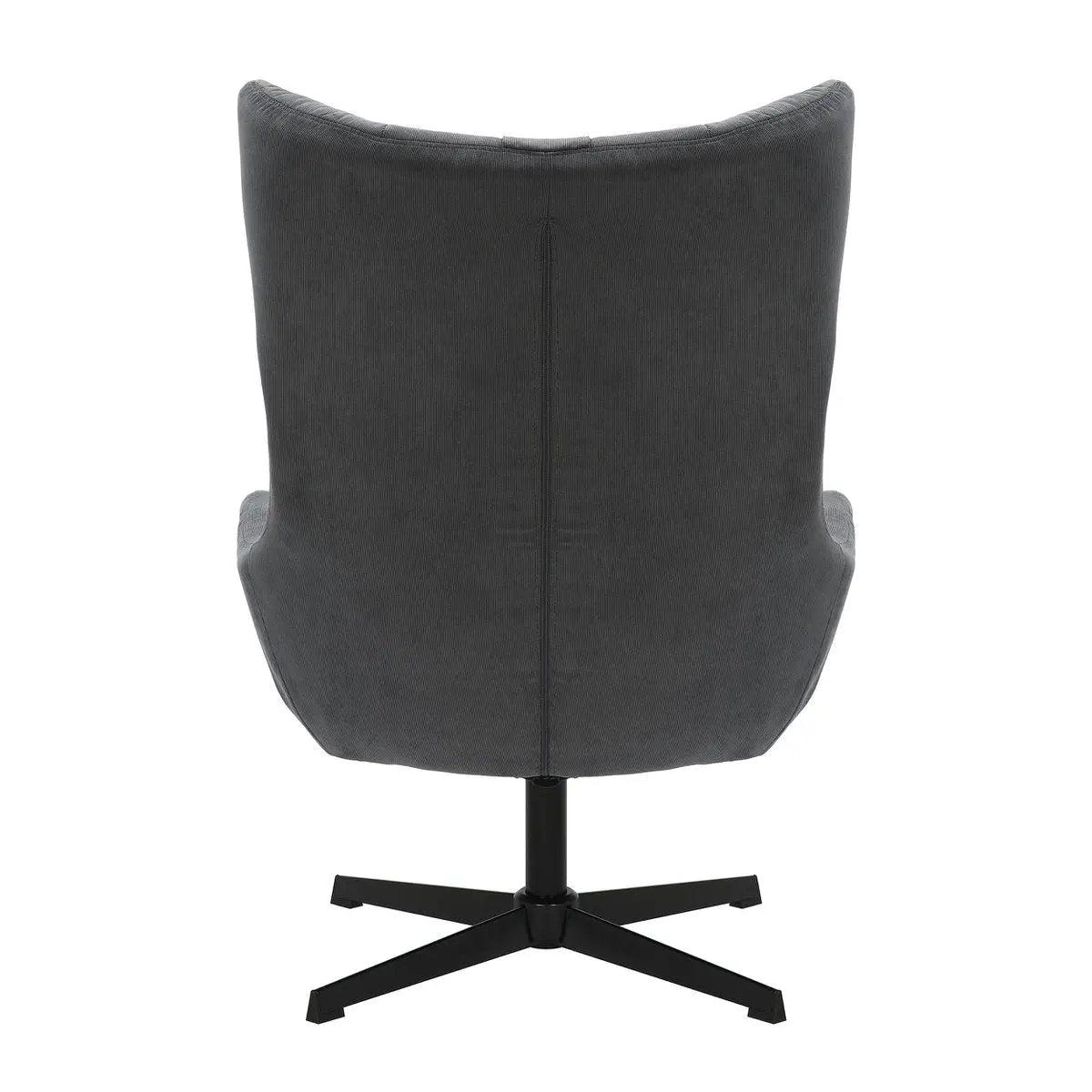 Quilo Fauteuil en Kruk Corduroy-look - Grijs SalesFever