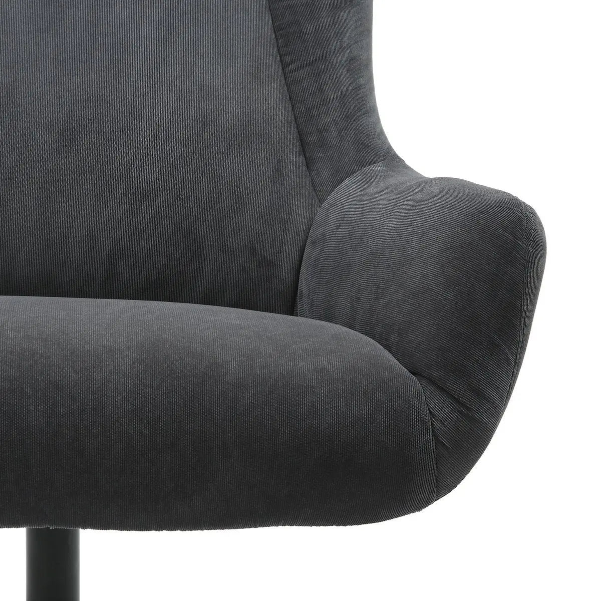 Quilo Fauteuil en Kruk Corduroy-look - Grijs SalesFever