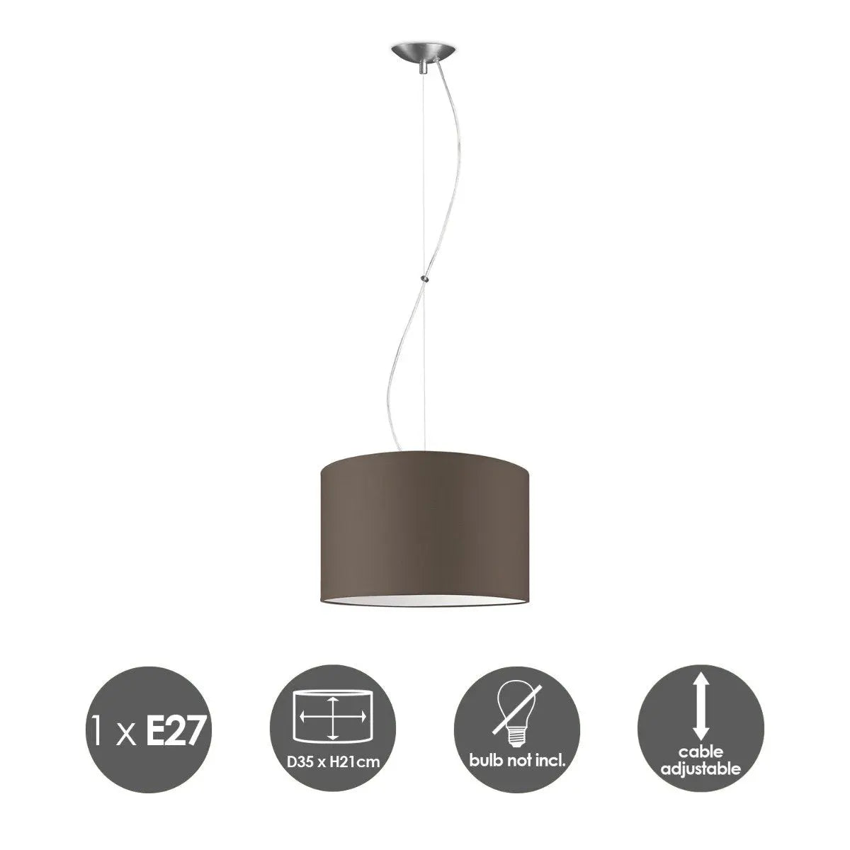 Revar Hanglamp - Taupe Home Sweet Home