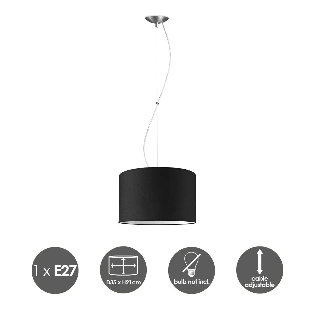 Revar Hanglamp - Zwart Home Sweet Home