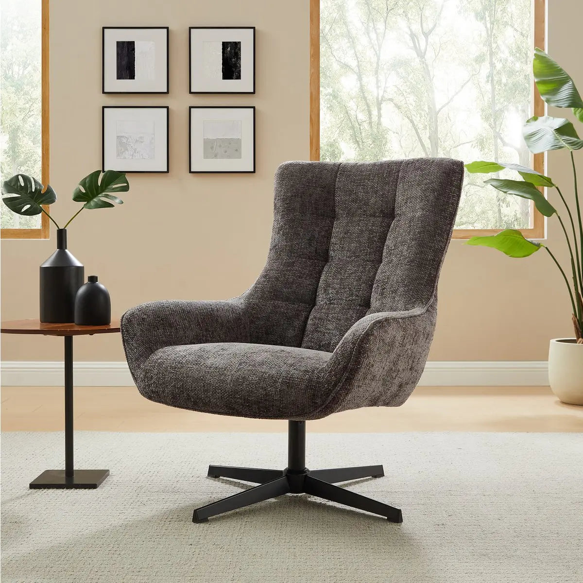 Rixa Fauteuil Stof - Donkergrijs SalesFever