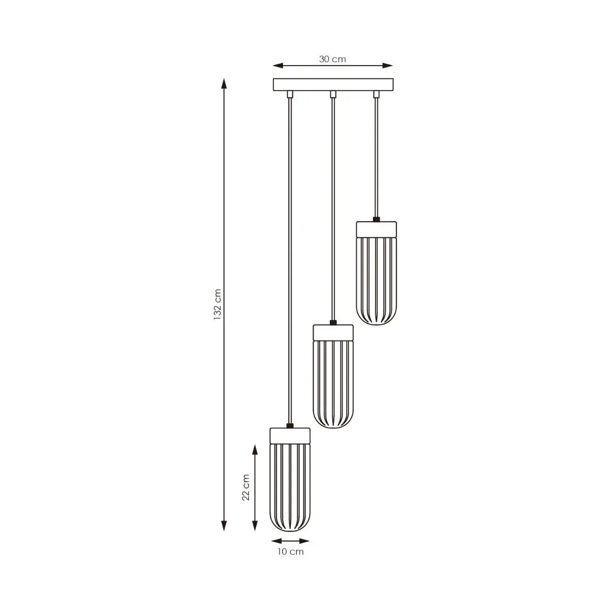 Selix Hanglamp Rond - 3 Lichts Home Sweet Home