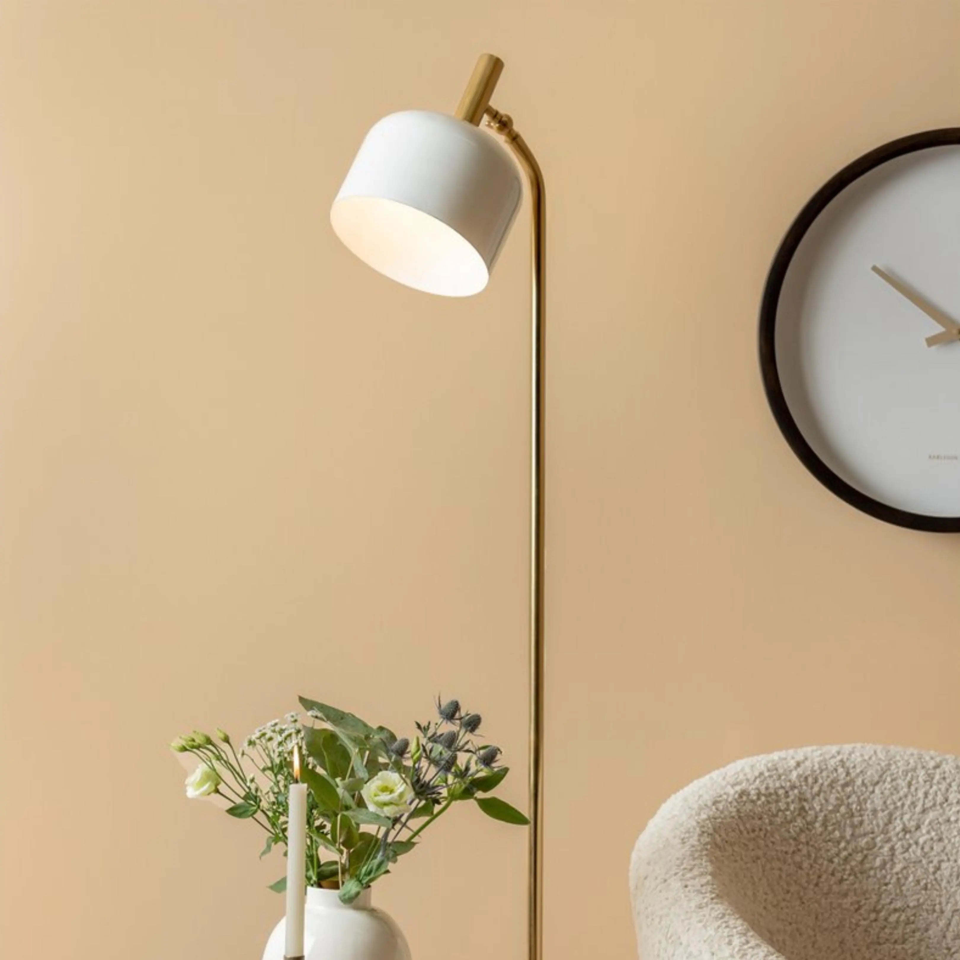 Selva Vloerlamp Slim - Wit Leitmotiv