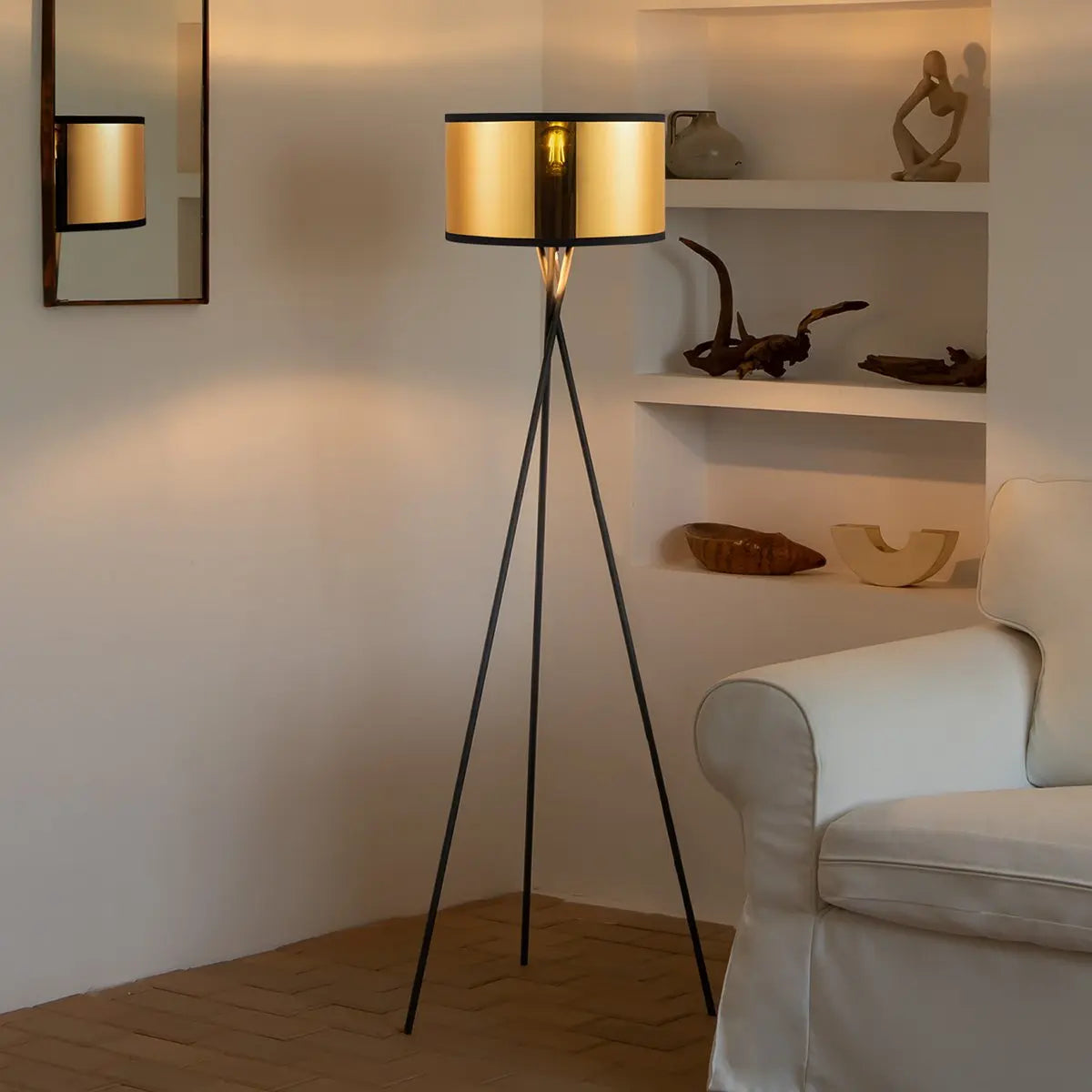 Solara Vloerlamp - Goud Home Sweet Home