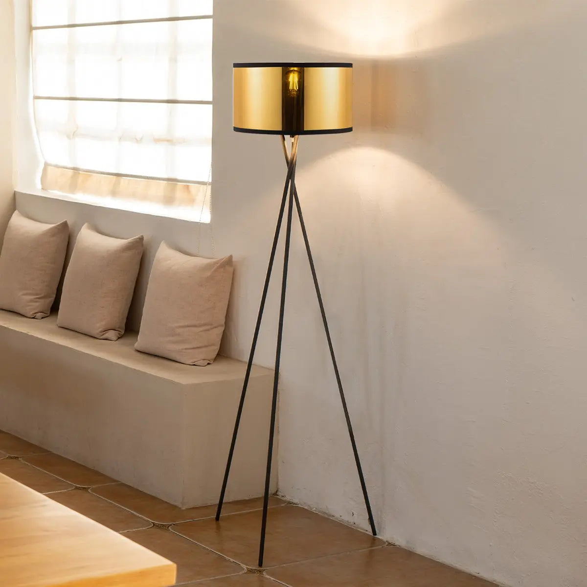 Solara Vloerlamp - Goud Home Sweet Home