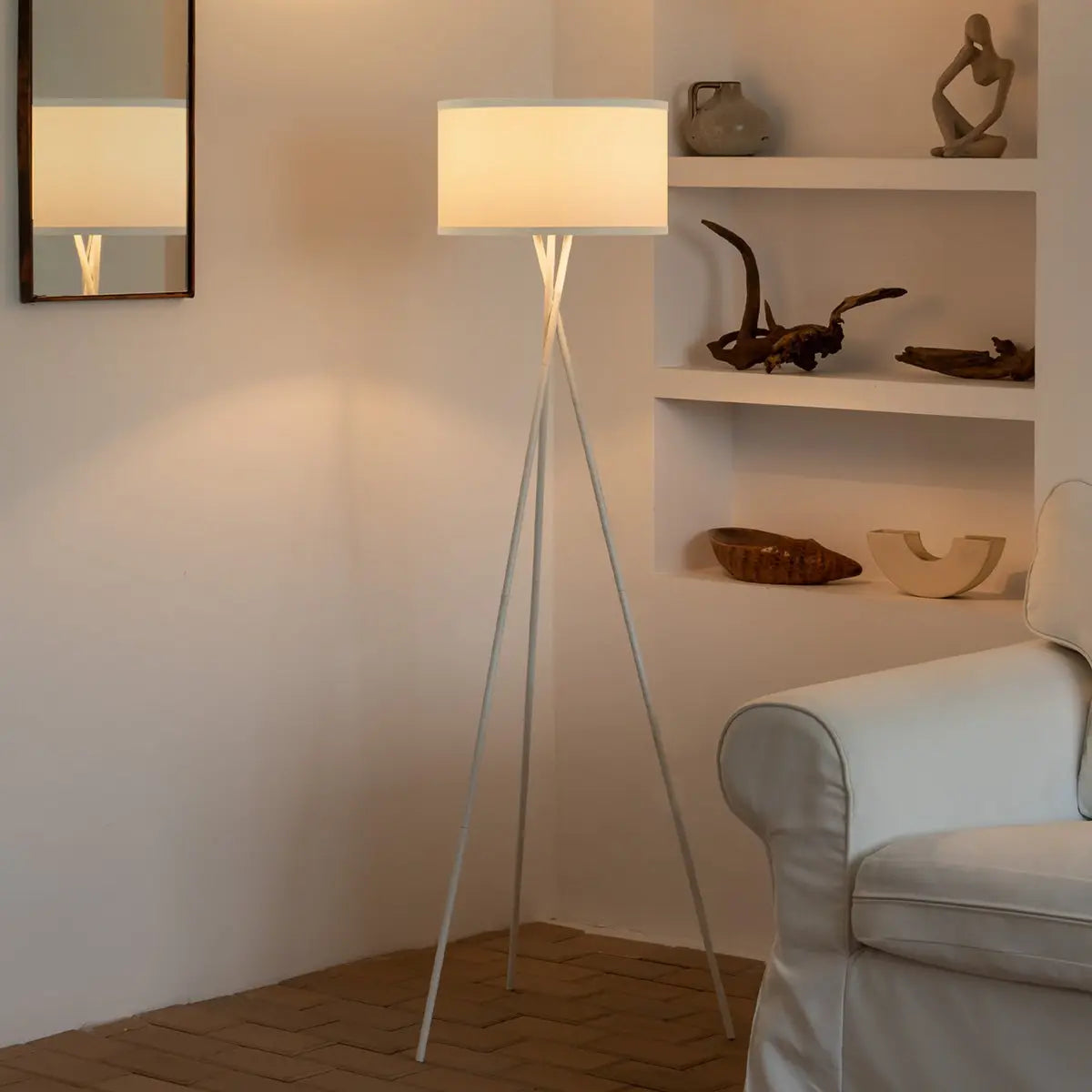 Solara Vloerlamp - Wit/wit Home Sweet Home